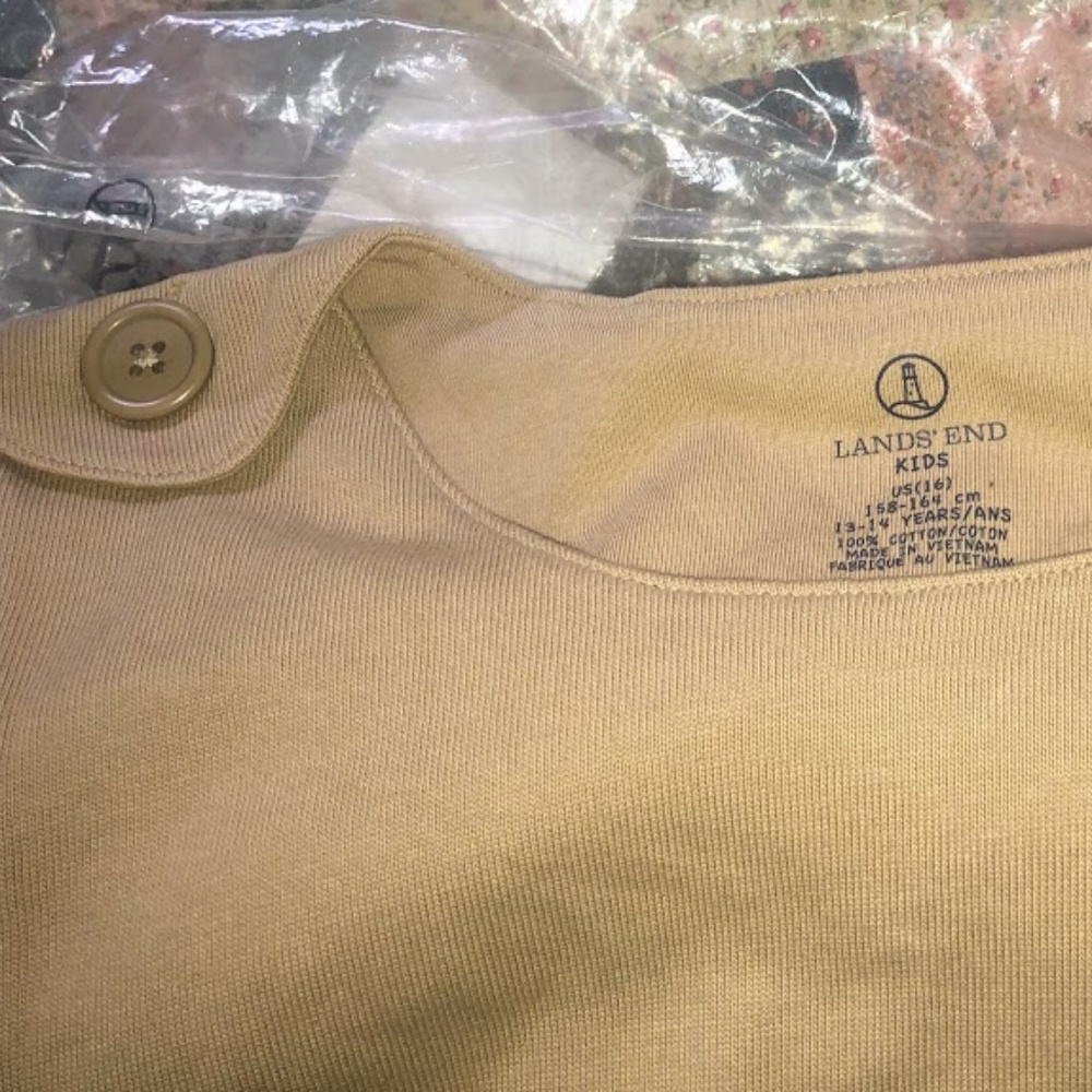 Land Ends Kids -  Girls Kahki Jumper - Size 16